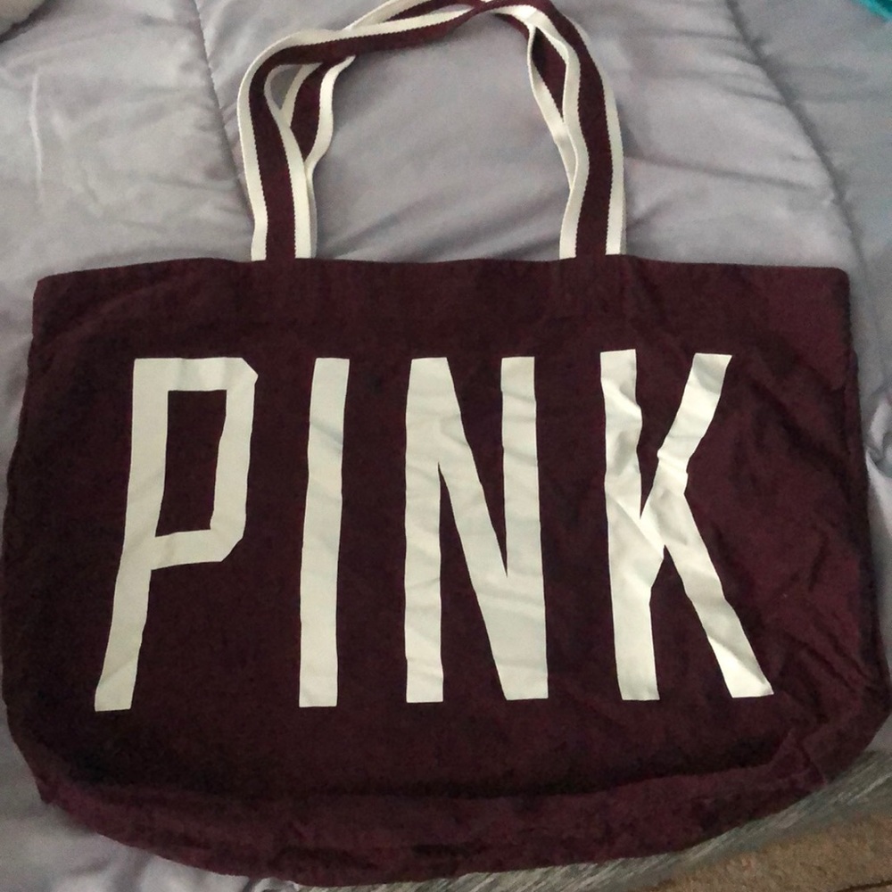Pink tote bag